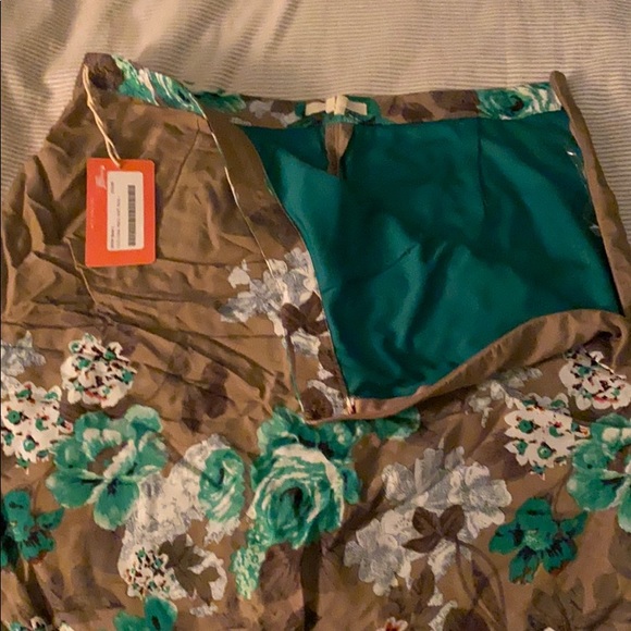 Tulle Floral Pencil Skirt - Picture 1 of 5